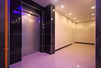 Elevator at the apartment hall