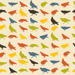 Obraz na płótnie Canvas Birds pattern