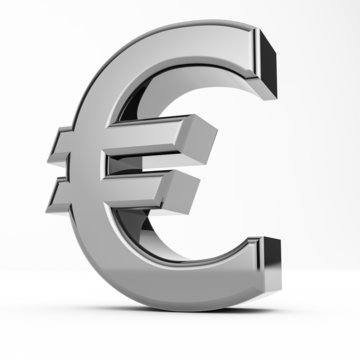3D euro symbol