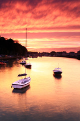 Sunset Weymouth Harbour England