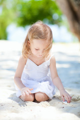 Little girl at beach
