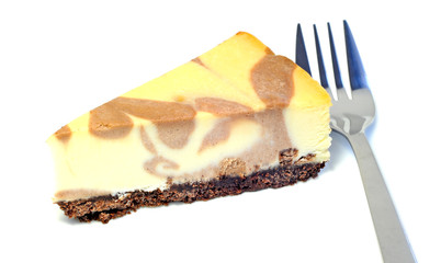 Dessert - Delicious cheesecake with chocolate