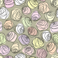 Vintage roses pattern
