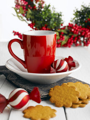 Christmas Cookies And Milk For Santa Claus