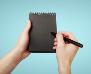 notepad and pencil