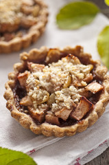 Apple and grape tart