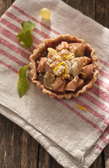 Apple and grape tart