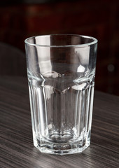 Empty drinking glass