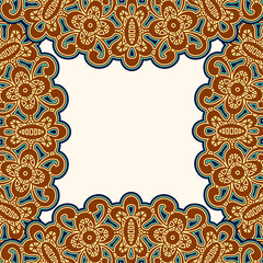 Vintage frame pattern, decorative background