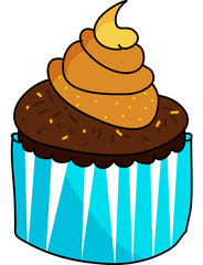 cup cake hand drawn