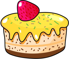 cup cake hand drawn