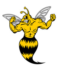 Powerful and danger yellow jacket