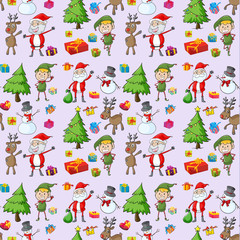 santa claus, gifts and reindeers