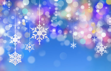 winter snowflakes background