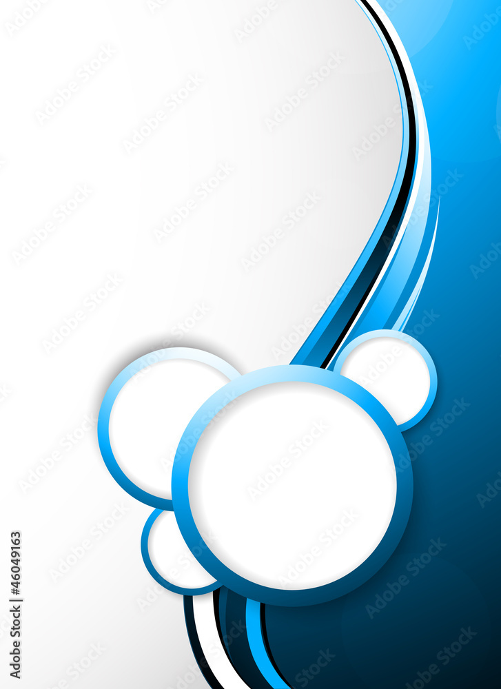 Wall mural abstract tech background with circles