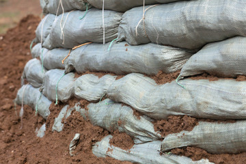Sandbags for flood protection