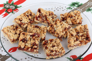 Platter of Strawberry Bars