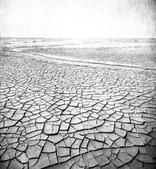 Schilderijen op glas grunge image of desert landscape © javarman