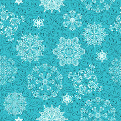 Vector Seamless Winter Pattern