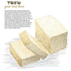 tofu sliced