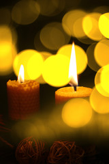 Christmas bokeh background illustration image