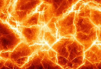 Abstract fiery lightning