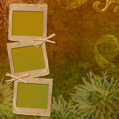 Vintage background with frames