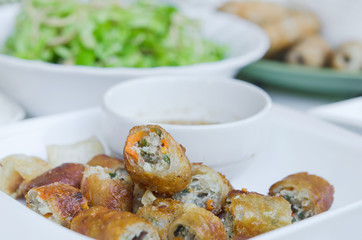 fried spring rolls