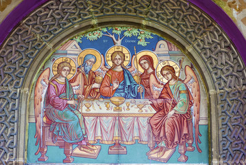 Religious fresco on ceiling