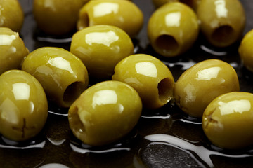 Close up olives