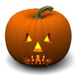 Pumpkin lantern - Halloween symbol 3d