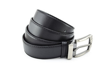 Leather Belt isolated on white background