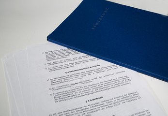 bewerbung mit vertrag