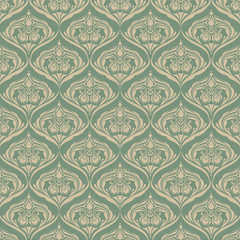 Seamless wallpaper pattern background. Vector