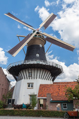 Front view of a Dutch Windmill