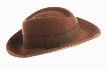 Brown vintage hat