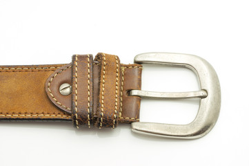 Aged Leather Belt