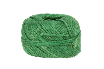 Knitting yarn isolated on a white background