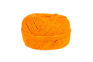 Knitting yarn isolated on a white background