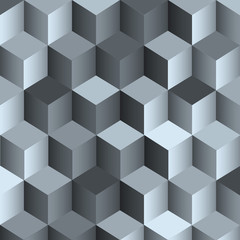 3d monochrome background with cube