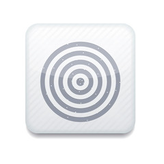 Vector white darts icon. Eps10. Easy to edit