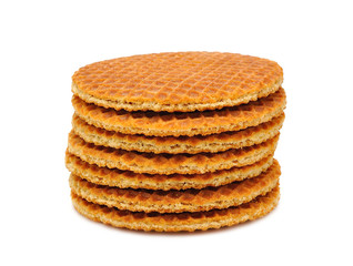 Wafers isolated on white background