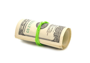 Money isolated on white background
