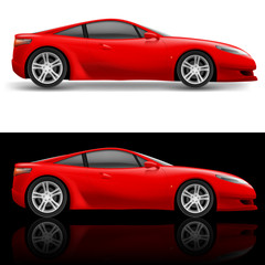 Obraz na płótnie Canvas Red Sport Car