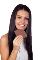Young Girl Eating Chocolate