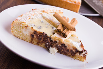 Ricotta cheese crostata.