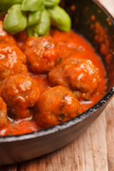 Meat balls with tomato sauce