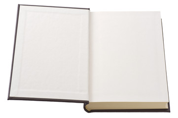 開いた白紙の本