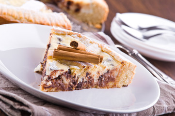 Ricotta cheese crostata.