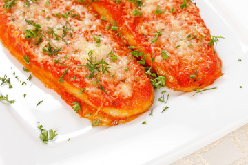 Aubergines with parmesan cheese